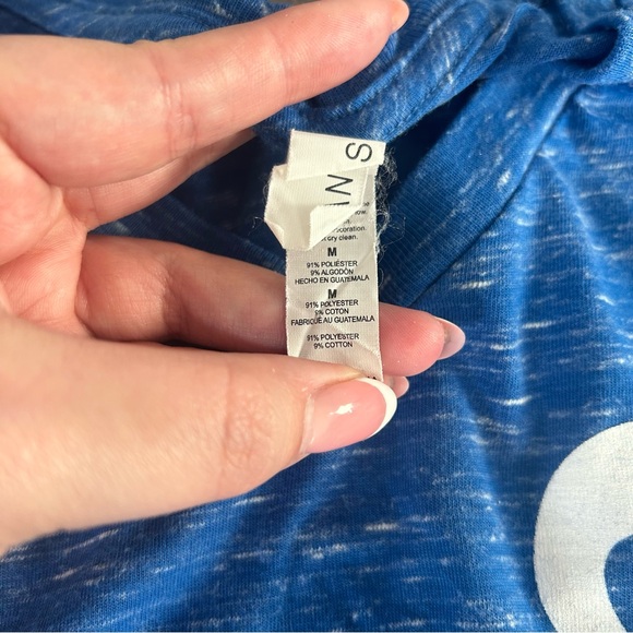 NWOT Super Soft Heather Royal Blue Catholic Canvas T-shirt Sz Medium - Picture 3 of 4